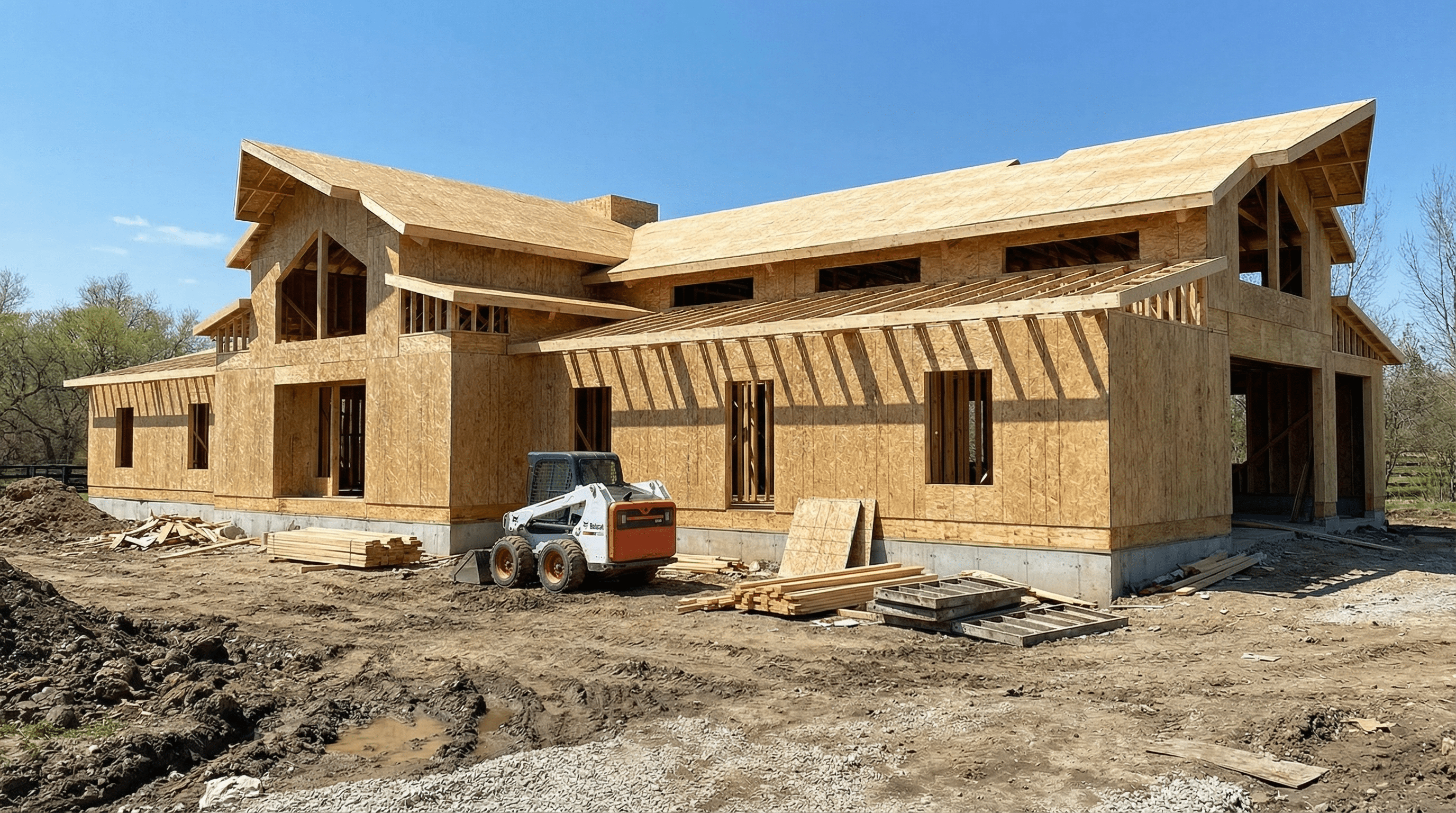 Before: Project during construction phase